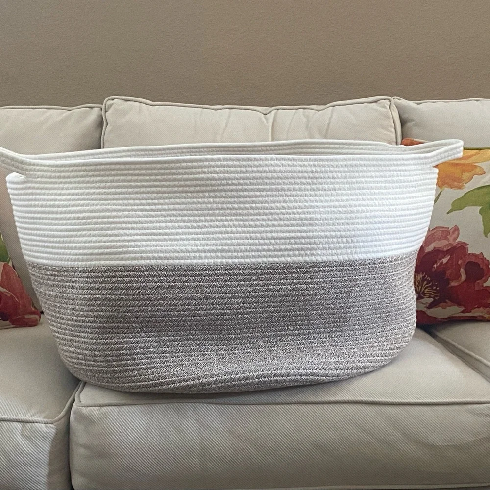 XXXL Woven Cotton Rope Basket